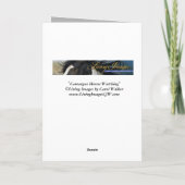 馬のグリーティングカード – Camargue Horses Watching カード (裏面)