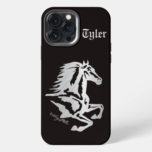 馬のケースメイトiPhoneケース iPhoneケース (裏面)