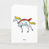 馬のケープ カード (裏面)