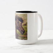 馬のコーヒーマグ ツートーンマグカップ (正面右)