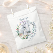 馬のサドル女性のカーボーイ誕生日パーソナライズされた フェイバーバッグ (クリップ留めされた状態)