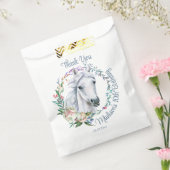 馬のサドル女性のカーボーイ誕生日パーソナライズされた フェイバーバッグ (封をした状態)