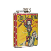 馬のサーカスメキシコポスター芸術のカウボーイ猫 フラスク (右)