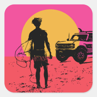 馬のサーファーを務める スクエアシール