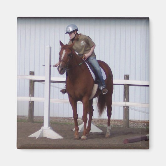 馬のショー中にエミリー マグネット (正面)