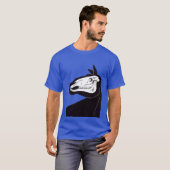 馬のシルエットの少年 Tシャツ (正面フル)