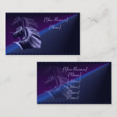 馬のシルエットは名刺を尾行しました 名刺 (正面/裏面)