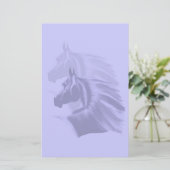 馬のシルエットはSationaryを尾行しました 便箋 (スタンド正面)