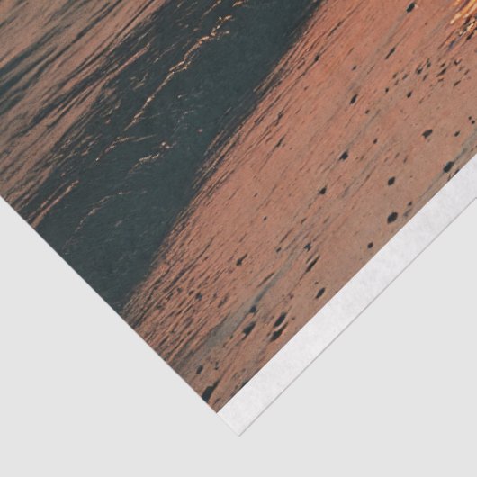 馬のシルエットサンセットによる海デコページ 薄葉紙 (詳細)