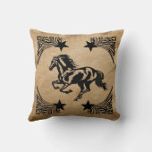 馬のシルエット クッション (裏面)