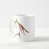 馬のシルエット コーヒーマグカップ (正面左)