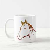 馬のシルエット コーヒーマグカップ (左)