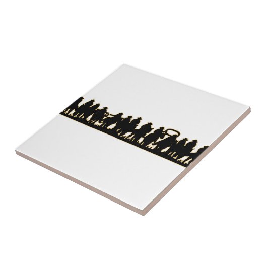 馬のシルエット タイル (側面)