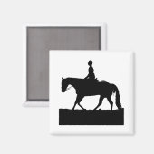 馬のシルエット マグネット (正面/裏面)