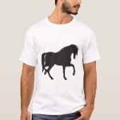 馬のシルエット Tシャツ (正面)