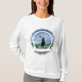 馬のジャンパーの長袖のTシャツ Tシャツ