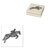 馬のジャンプ ラバースタンプ (押印)