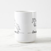 馬のジャンプ – 私はそれを超えている コーヒーマグカップ (中央)