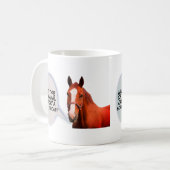 馬のジョーク コーヒーマグカップ (正面左)