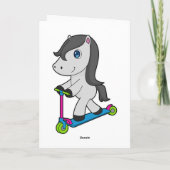 馬のスクーター カード (裏面)