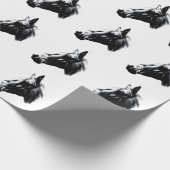 馬のスケッチアートワーク ラッピングペーパー (角)