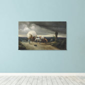 馬のスケッチカート上の丘， 1856 キャンバスプリント (インサイチュ (ウッドフロア))