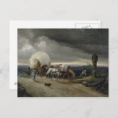 馬のスケッチカート上の丘, 1856 ポストカード (正面/裏面)