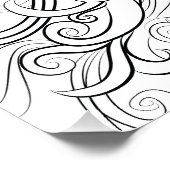 馬のスケッチ大人の着色ポスター ポスター (コーナー)