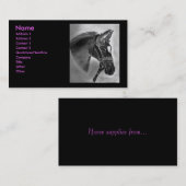 馬のスケッチ 名刺 (正面/裏面)