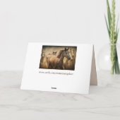 馬のスタンピードグリーティングカード シーズンカード (裏面)