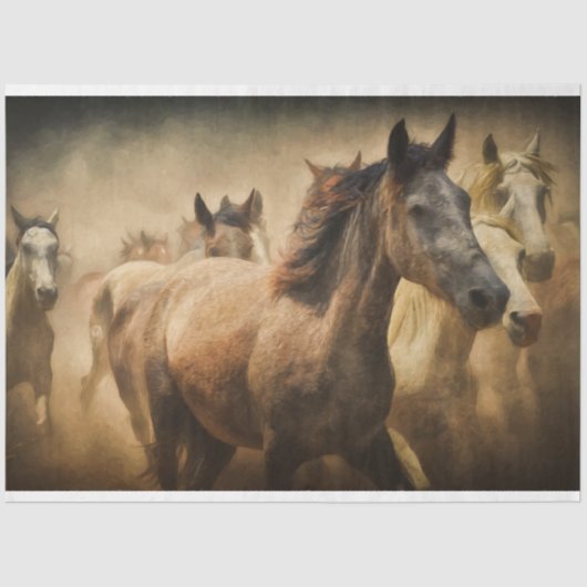 馬のスタンピードティッシュペーパー 薄葉紙 (正面)