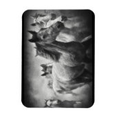 馬のスタンピードマグネット マグネット (縦)