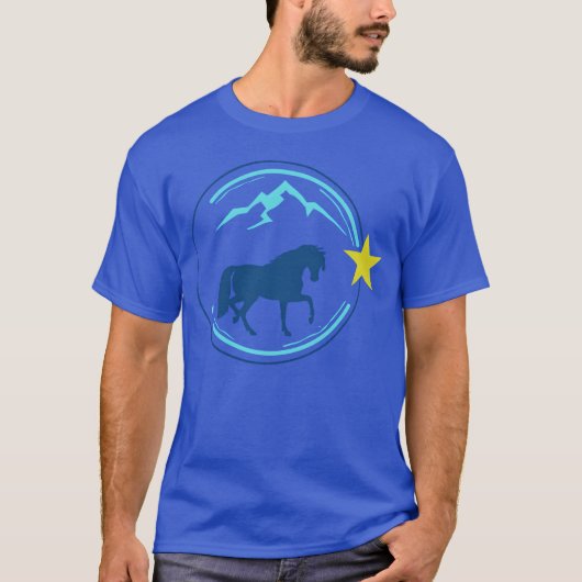 馬のスター家族 Tシャツ (正面)
