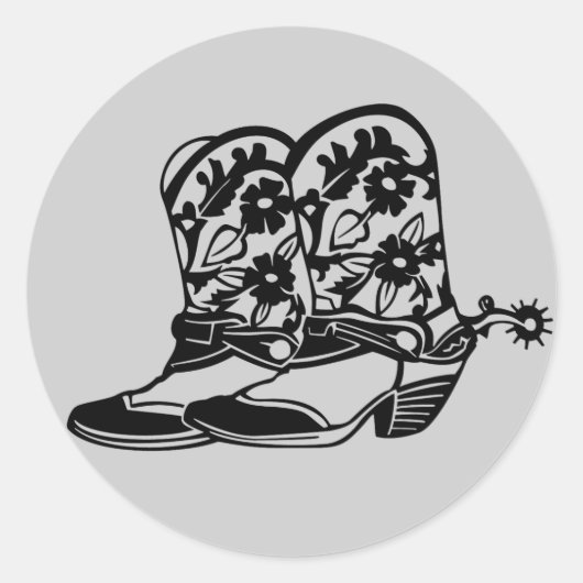 馬のステッカー ラウンドシール (正面)