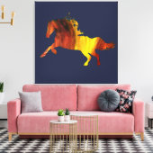 馬のスパークルキャンバス キャンバスプリント (インサイチュ (リビング))