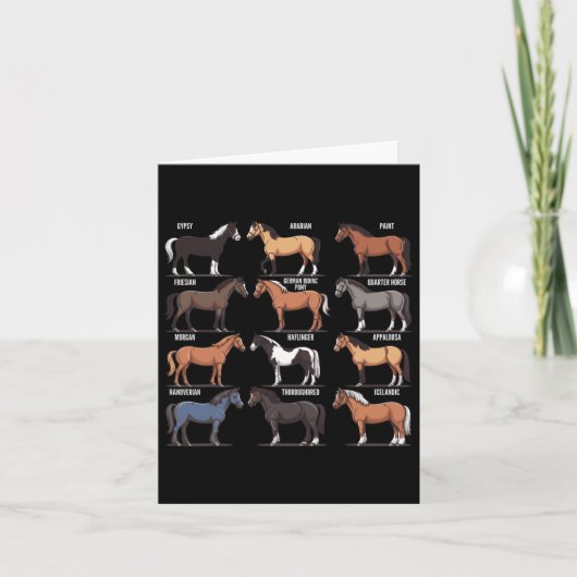 馬のタイプ馬は馬を飼育する馬R カード (正面)