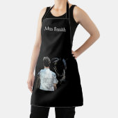 馬のダークエプロンを持つ男 エプロン (インサイチュ)