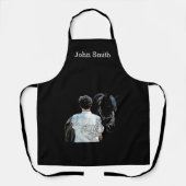 馬のダークエプロンを持つ男 エプロン (正面)