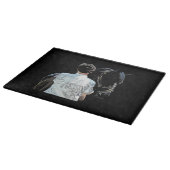 馬のダークカッティングボードを持つ人 カッティングボード (角)