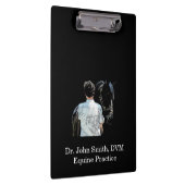 馬のダーククリップボードを持つ男 クリップボード (右)