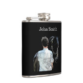 馬のダークドリンクフラスコを持っている人 フラスク (右)