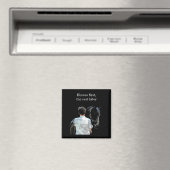 馬のダークマグネットを持つ人 マグネット (インサイチュ (食洗機))