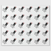 馬のチェスの駒パターンクリスマスラッピング紙 ラッピングペーパー (フラット)