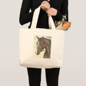 馬のチャンピオンの付録QHロバ ラージトートバッグ (正面(商品))