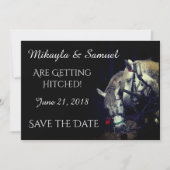 馬のチーム「ひっぱられてる！」 招待状 (正面)