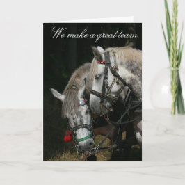 馬のチーム「チームを素晴らし作る」 カード