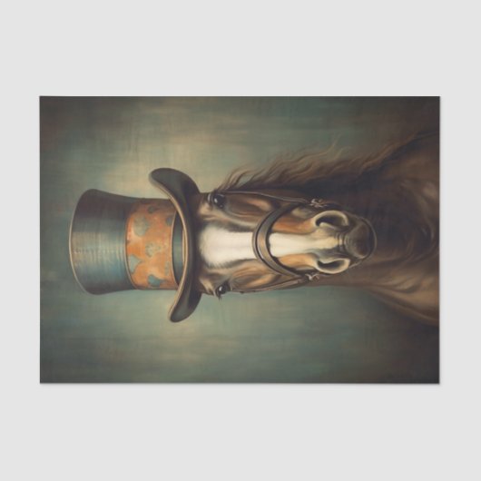 馬のテディ 薄葉紙 (正面)