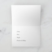 馬のテーマのベビーの到着の発表 案内状 (内部)