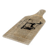 馬のテーマのヴィンテージのガラスまな板6" x 7" カッティングボード (角)