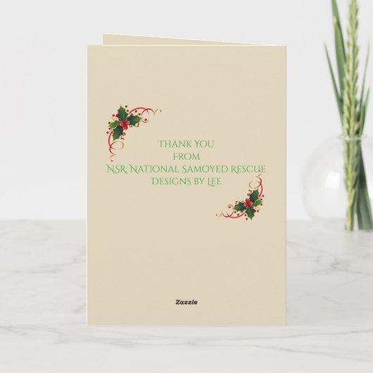 馬のテーマクリスマスカード&封筒；カスタマイズ! シーズンカード (裏面)